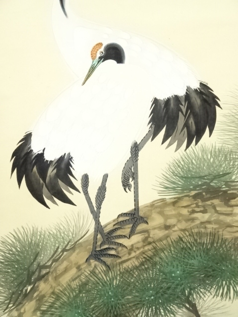 「古松双鶴図」肉筆 老松双鶴 | 新・古美術 高美堂（こうびどう） | 古美術・骨董